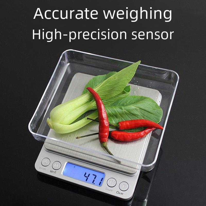 I2000 Kitchen Electronic Coffee & Food Scale, Stainless Steel, Precise Gram Measurement