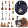 Leather Pet Hair Keychain Paw Shape Decoration Cat Fur Storage Pendant Refillable Charm Keepsake Locket Cat Dog Fur