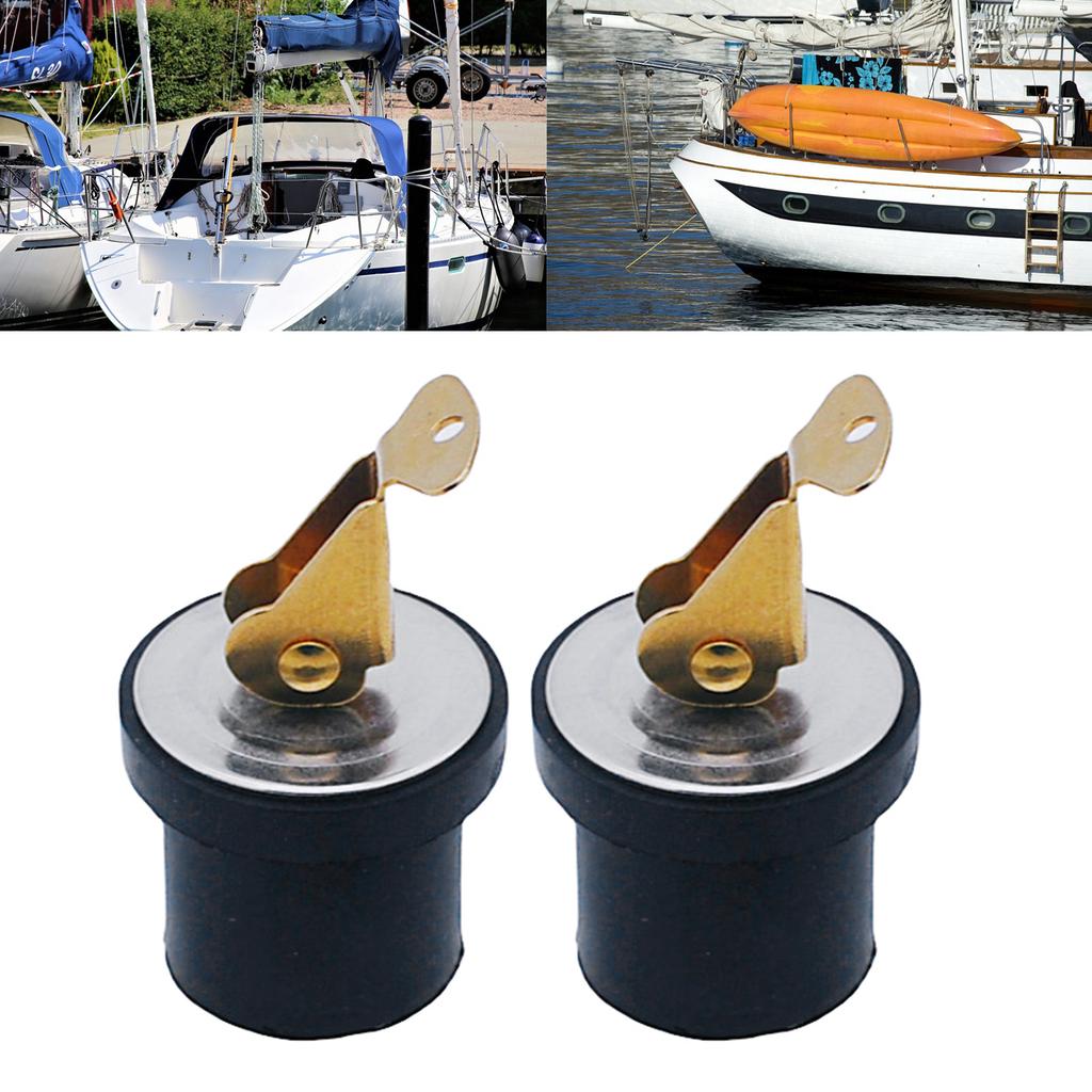 Multipurpose Compression Screw Tight Drain Plug Sealing Stoppers For Watercrafts Boat Yacht Maintenance 7/8Inch Diameter