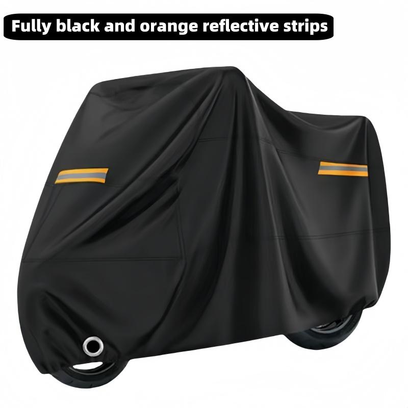 

Универсальный чехол для велосипеда/мотоцикла, водонепроницаемый, пыленепроницаемый, с защитой от УФ-лучей, полный чехол от дождя для транспортного средства, уличное гаражное хранение XL чёрный