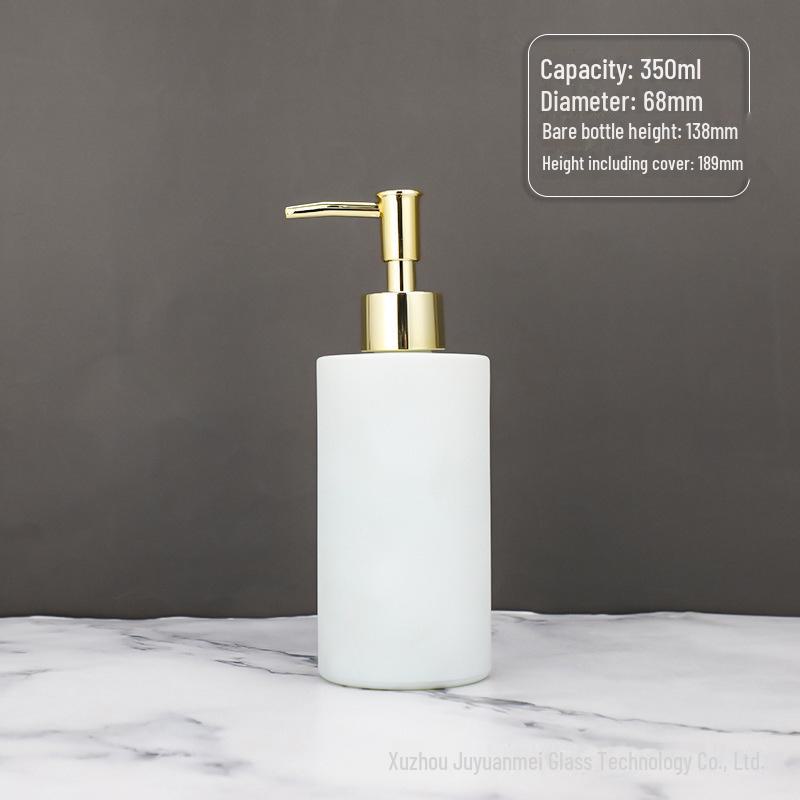 Nordic Style Glass Lotion & Soap Bottle for Home, Hand Sanitizer, and Hotel Shower Gel