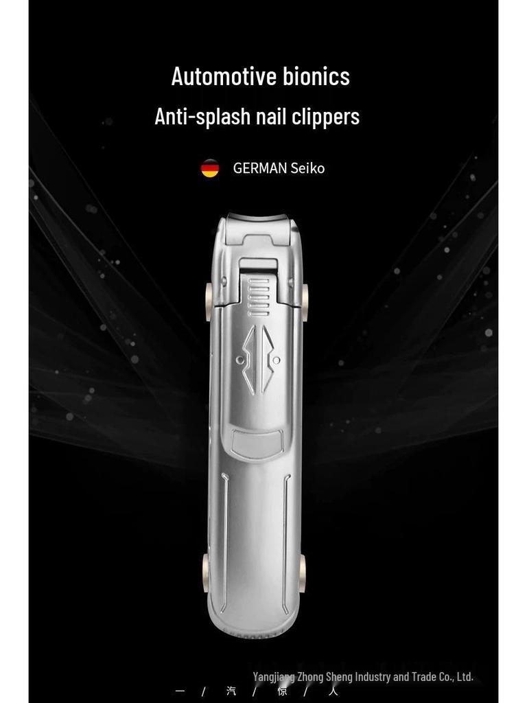 Stainless Steel Clippers with Anti-Splash Design & Multi-Purpose Phone Holder