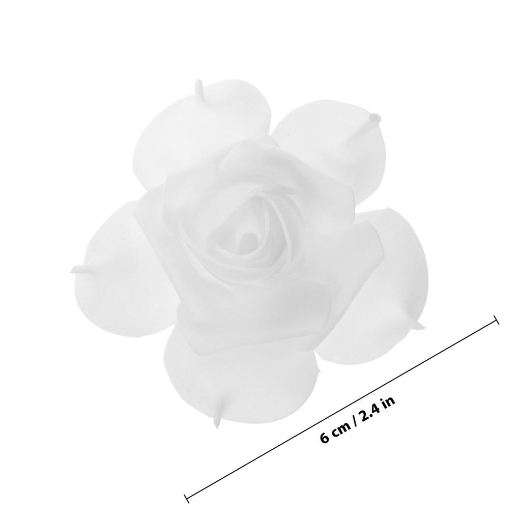 50Pcs Artificial Roses Pe Wedding Decoration Fake Flower Heads Bridal Shower Favor Party Decor Bulk Rose Flowers for Event