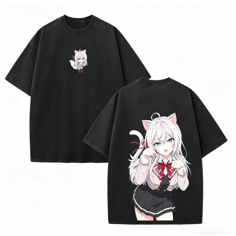 Alya Sometimes Hides Her Feelings In Russian Anime Lover Washed Tshirt Year Round Clothing High Quality Personality Clothes Plus Size Unisex New Model