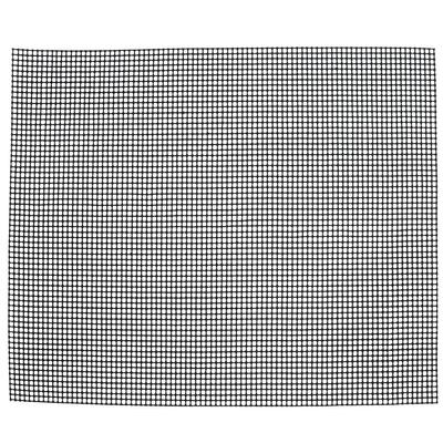 Gıda Sınıfı Yapışmaz Izgara Levha Çok Fonksiyonlu Barbekü Izgara Matı Barbekü Açık Hava için(Siyah 36x42cm