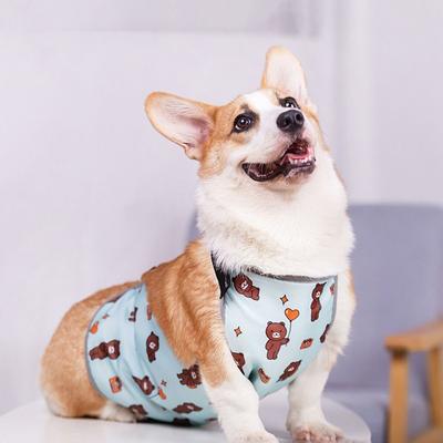 Bande Ventrale Respirante pour Chien Housse de Ventre Imperméable pour Chien Combinaison de Stérilisation pour Chat Été
