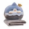 Plush Pillow Anime With Removable Blanket For Home Office Couch Gift Cushion