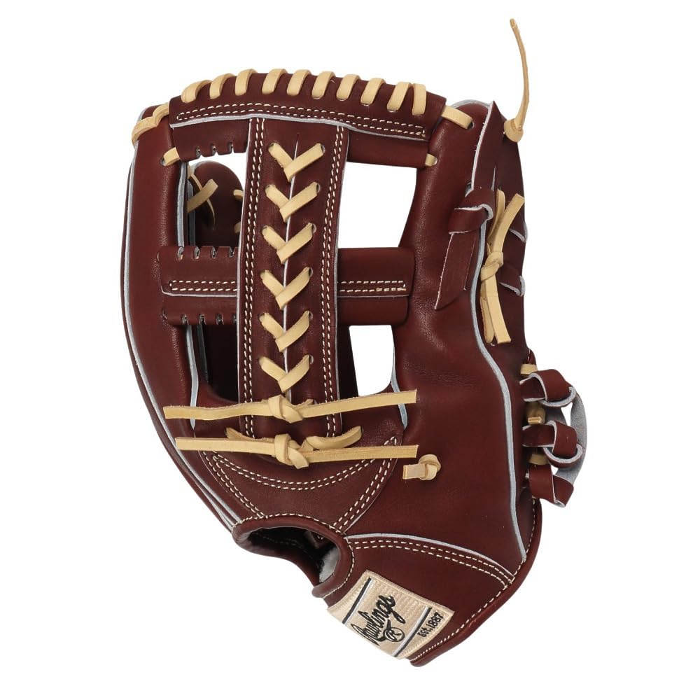 Rawlings JAPAN GH5FHJK54 Baseball Throw HOH® Glove, Hardball, Infielder's, Burgundy, 11.5 Inches, Right-Handed