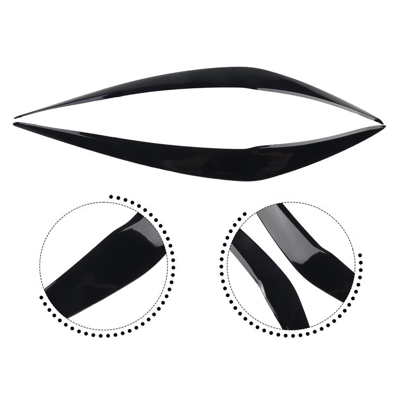 2Pcs Headlight Eyelids Left And Right Headlight Cover Eyelid Gloss Black Eyebrow For BMW F20 LCI 2015- Car Accessories