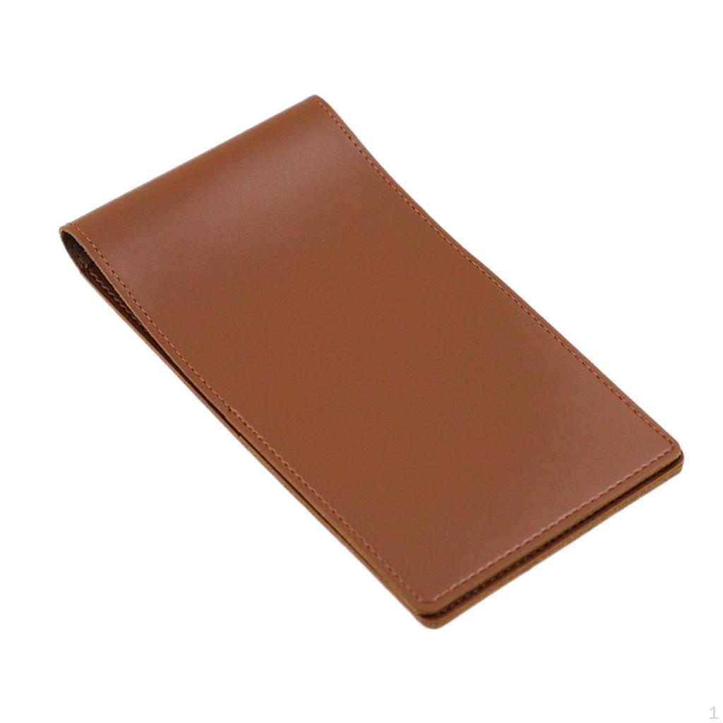 Libro Portascore da Golf Portatile Impermeabile in Pelle PU Copertura Yardage per Gioco