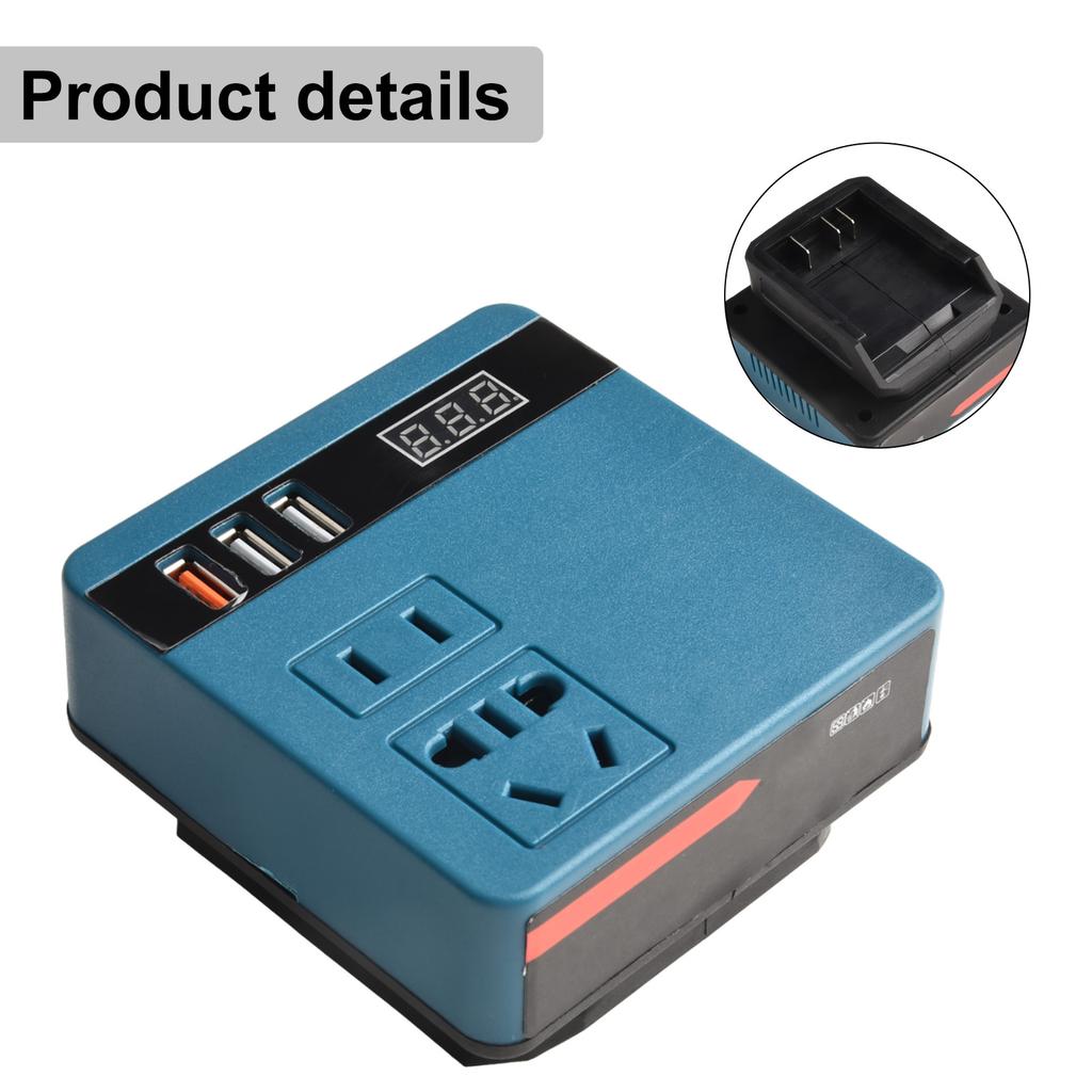 Multifunctional Inverter AC220V/DC5V/12V Inverter Constant Temperature Charging Convection Heat Dissipation Easy To Carry
