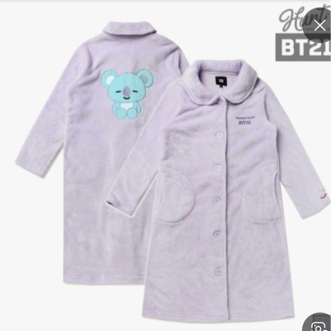 

[USED] BT21 KOYA Roomwear Fluffy Gown RM