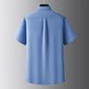 Dibenze Men's Plus Size Lightweight Pure Cotton Short Sleeve Shirt
