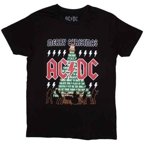 AC/DC Unisex Adult Merry Christmas T-Shirt