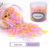 High Elasticity Black Hair Ties for Women & Children - Durable, Non-Damaging, Disposable Rubber Bands