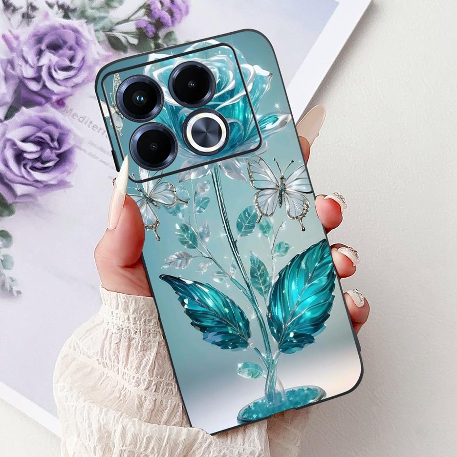 For Infinix Note 40 5G Case X6852 New Luxury Painted Cover Soft Silicone Phone Case For Infinix Note 40 Pro Plus Note40 4G Shell