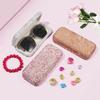Large Storage Rhinestone Car Glasses Case Eyeglass Case Hard Shell Sunglasses