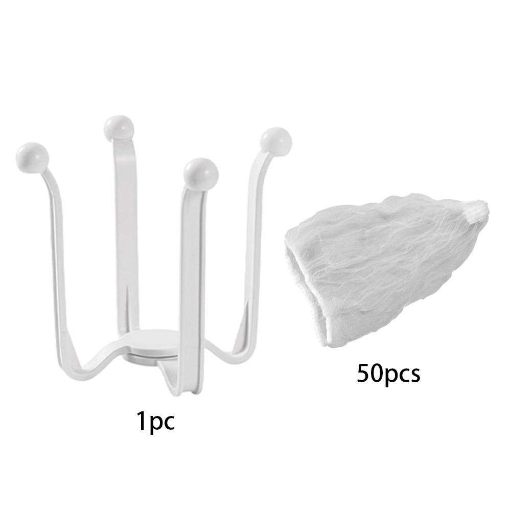

New Plastic Kitchen Sink Strainer Open Storage with 50 Filter Mesh Garbage Strainer Anti-Clog White Sink Filter Screens Home Use