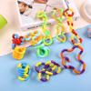 2 Stück Regenbogen Kreis Tangle Seil Verdrehen Fidget Spielzeug - Sensorisch Autismus Therapie Anti Stress Kinder Fidget Spielzeug Jouet Antiestres Niños