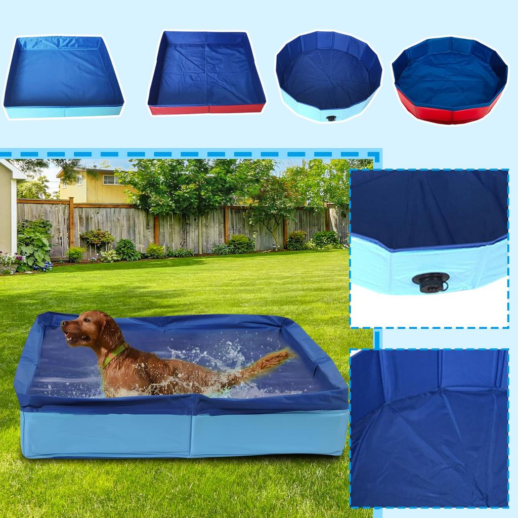 Folding Pool Pet Bath Swimming Pool Footbath Cat Litter Pool
