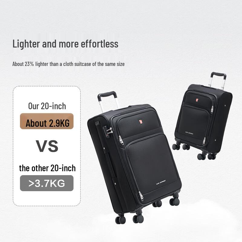 Aiwashi Oxford Cloth Softside Front-Opening Luggage