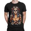 Gothic Sugar Skull Woman Portrait TShirt Dark  Ornate Day of the Dead DT2382