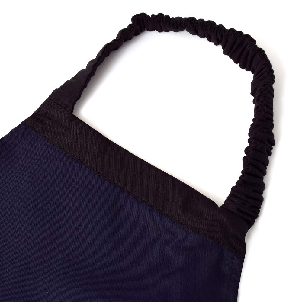 COLORFUL CANDY STYLE Children's Apron Boys Girls Triangle Sling Set Elementary School Students Easy to Put On and Take Off 130-160 Deep Navy N1211530