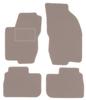 Beżowe welurowe dywaniki podłogowe dla: Alfa Romeo 156 sedan, kombi, kombi (2000-2006)