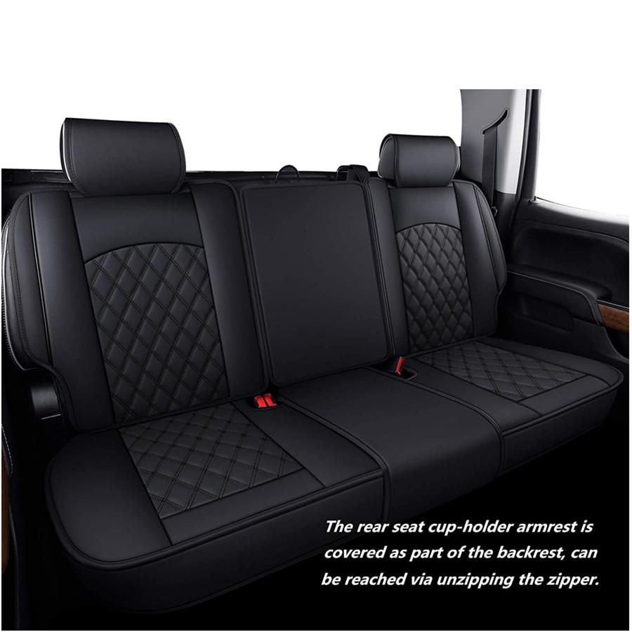 The Full set Seat Cover are Customized on "For 2017 Silverado 1500 Custom Double Cab", Only For