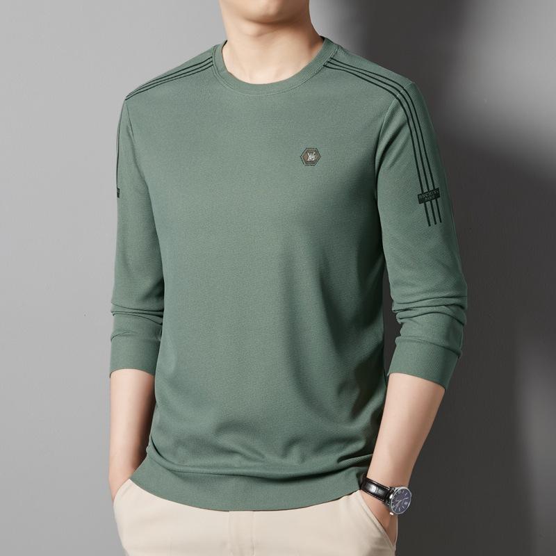 Hanorac pentru bărbați Toamnă Nou Tricou pulover cu gât rotund Modă pentru bărbați Versatil Casual Cămașă de bază