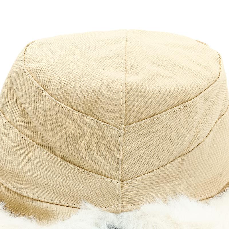 2025 winter new imitation wool Mongolian hat versatile ethnic wind basin hat men and women thickened cold warm bucket hat