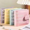 PU Leather Small Binder with Cash Envelopes Large Capacity Cash Envelopes Binder  30 Day Challenge