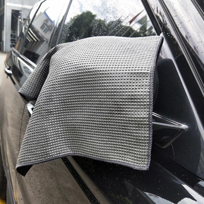 Car Cleaning Cloth Detailing Waffle Weave Glass Wash Towel Strong Water Absorbent Towel Auto Cleaning Accessories