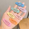 Korean Wave Candy Color Hair Pin Kawaii Simple Basic Hair Clips for Children Headwear Headdress Girls Kids Hair Accessories