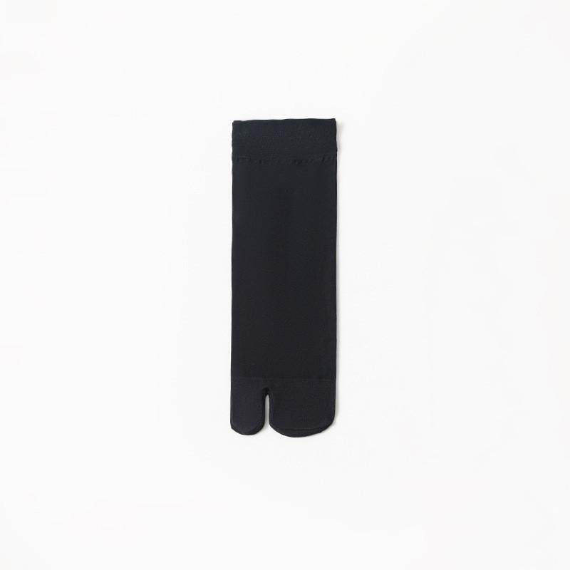 Women'S Summer Ultra Thin Toe Socks Sexy Breathable Toe-Separated Mid Tube Socks Solid Color Casual Transparent Tabi Silk Socks
