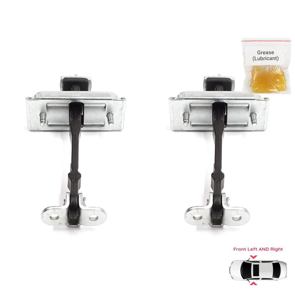 BDP939-1 2 Pieces Front Left AND Right Door Catch Hinge Brake Stop Check Strap Limiter for Jaguar S-Type X200 1999-2008 XR835423552AA