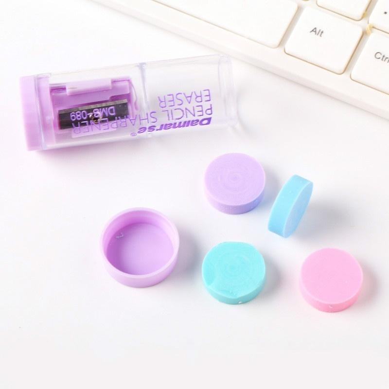 

Точилка для карандашей Candy Color Mini и ластики Creative Candy Candy Color Экологичный набор точилок для карандашей