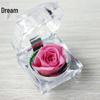 Preserved Crystal Rose Acrylic Flower Gift Box for Valentine's Day Confession