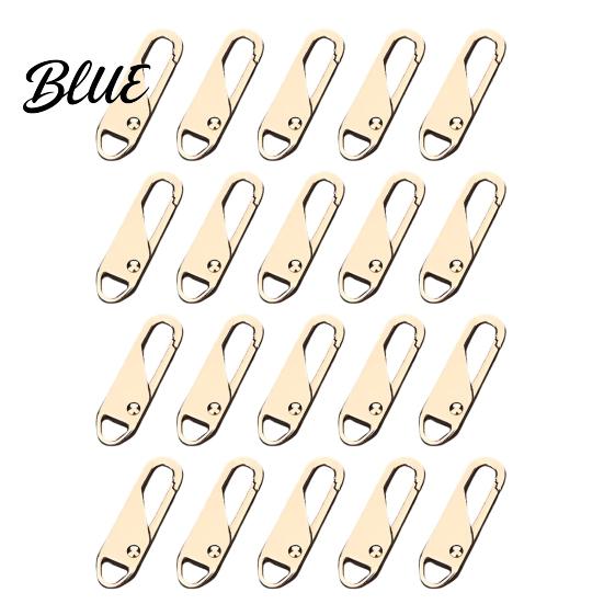 Metal Zipper Tabs 5/20Pcs Pull Replacement, Detachable Tab, Luggage Repair Accessories Universal Zip Puller for Backpacks Jackets Clothing Tab