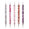 5Pcs/Set Nail Dotting Pen Double Head Sequins Handle Acrylic UV Gel Painting Drawing Manicure Art Dot Point Pen for Beauty