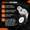 Serpentine Pulley AC Belt Tensioner Wear Resistant Non Deformable Quick Install Easy To Use Quick Install Car Tensioner
