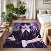 Crystal Velvet Rug Soft Non Slip Indoor Floor Mat Home DecorWednesday Addams