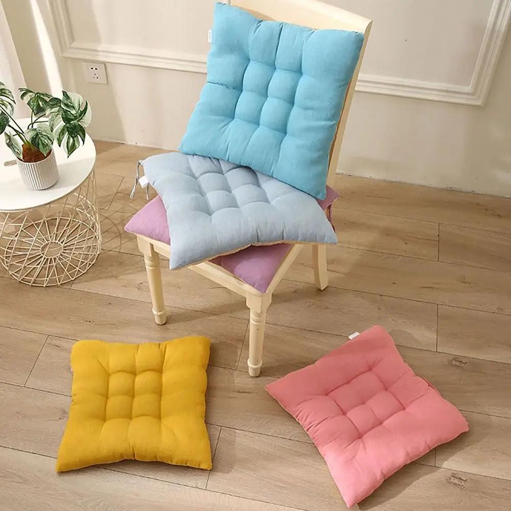 Warm 40*40 CM Dining Chair Seat Cushion Non-slip Thicken Ground Mat Printed Cushion Student Office Canteen