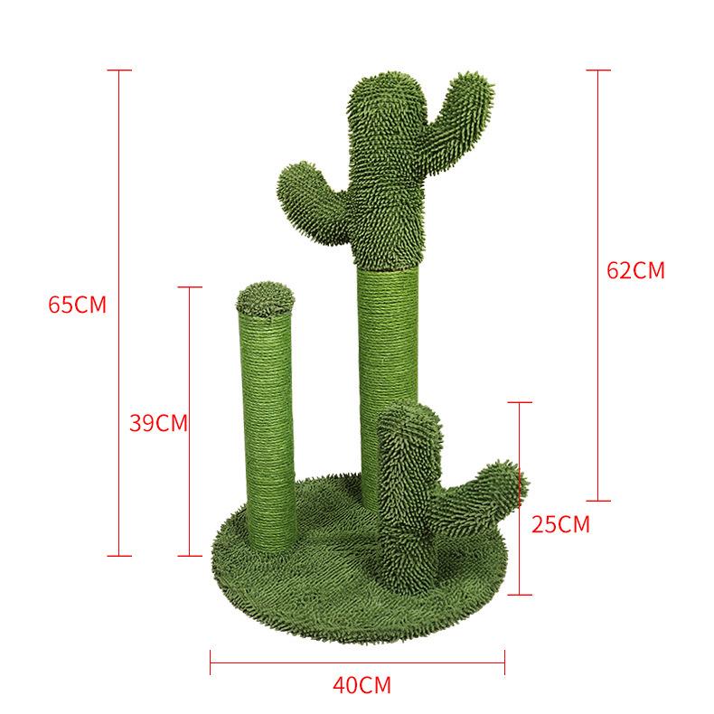 Cactus Cat Tree with Sisal Scratching Post and Toys
