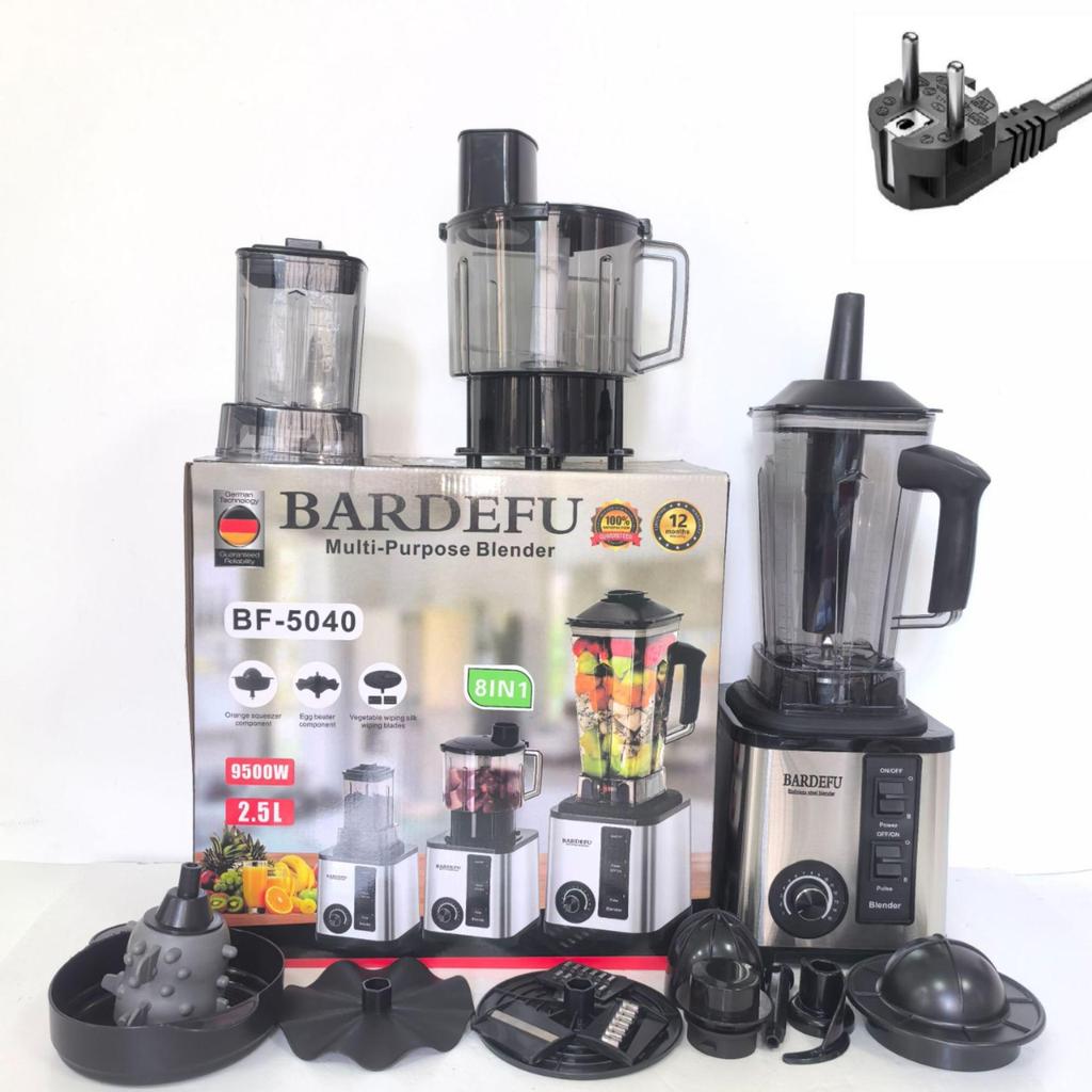 2-in-1 Multifunctional Blender & Juicer: Stainless Steel Food Processor for Fruits & Vegetables