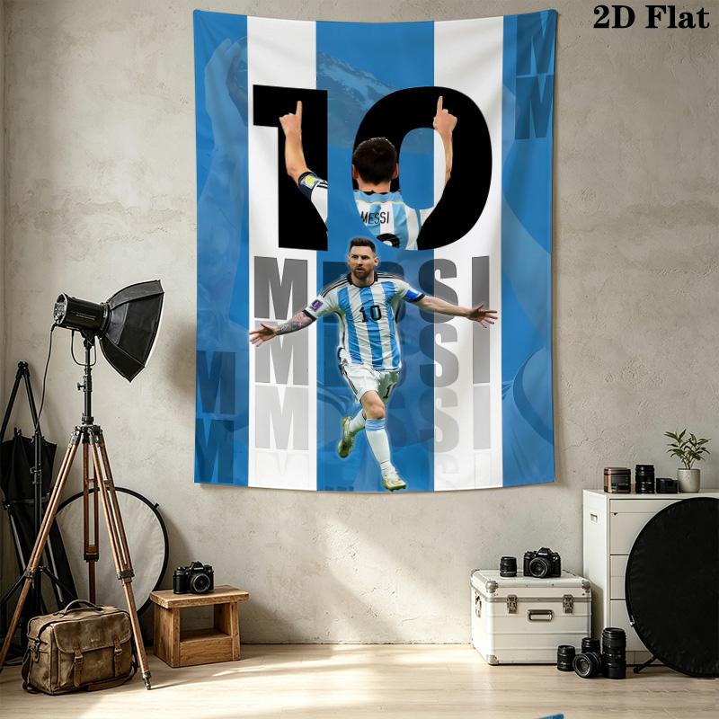 Messi Wall Tapestry Aesthetic Wall Hanging Printed Fabric Blanket Decorative Tapestries For Bedroom Living Room Home Decor