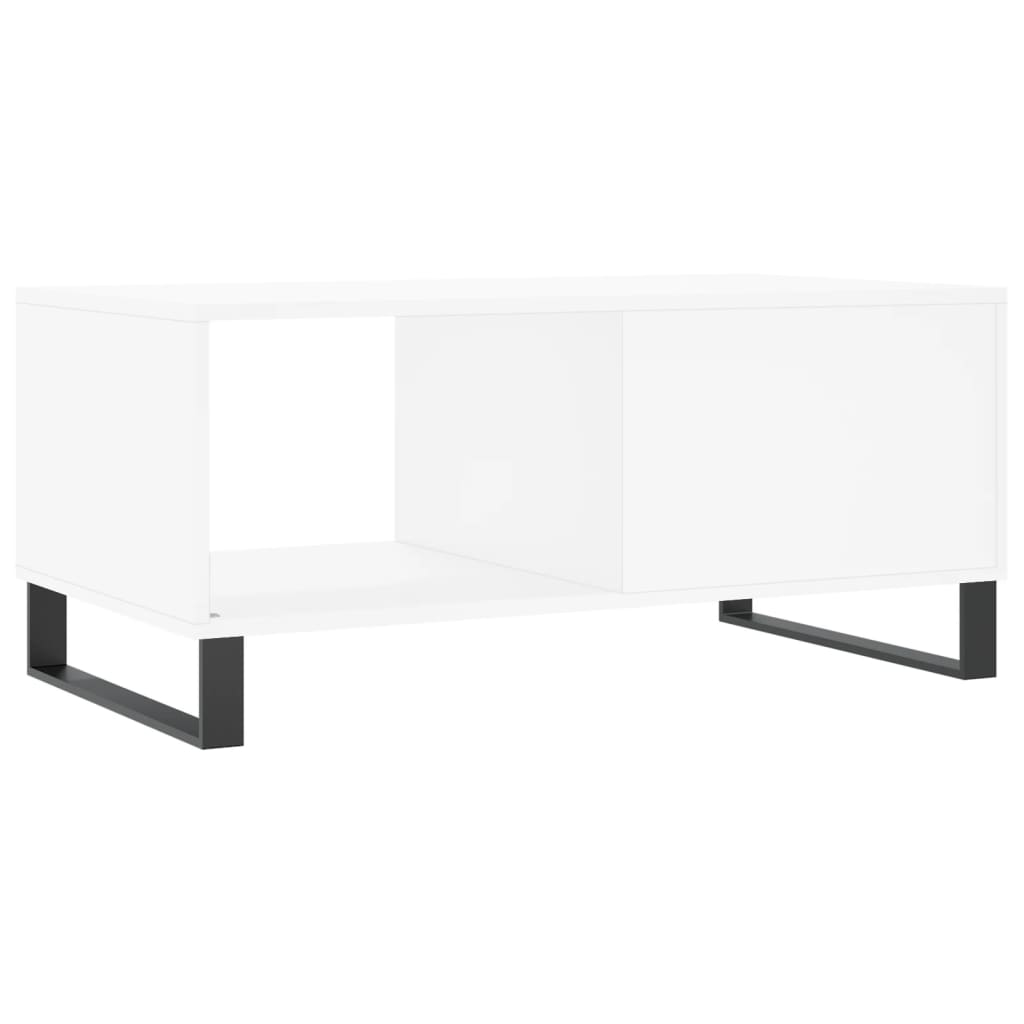  Coffee Table, White, 90x50x40 Cm, Wood-based Material