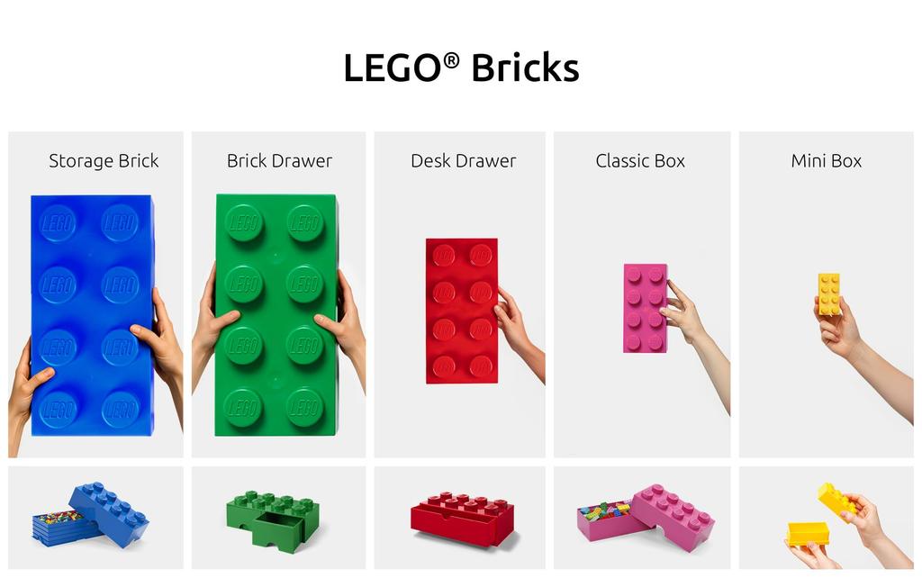 LEGO Zásuvka na cihly 8 Jasně žlutá 40061732