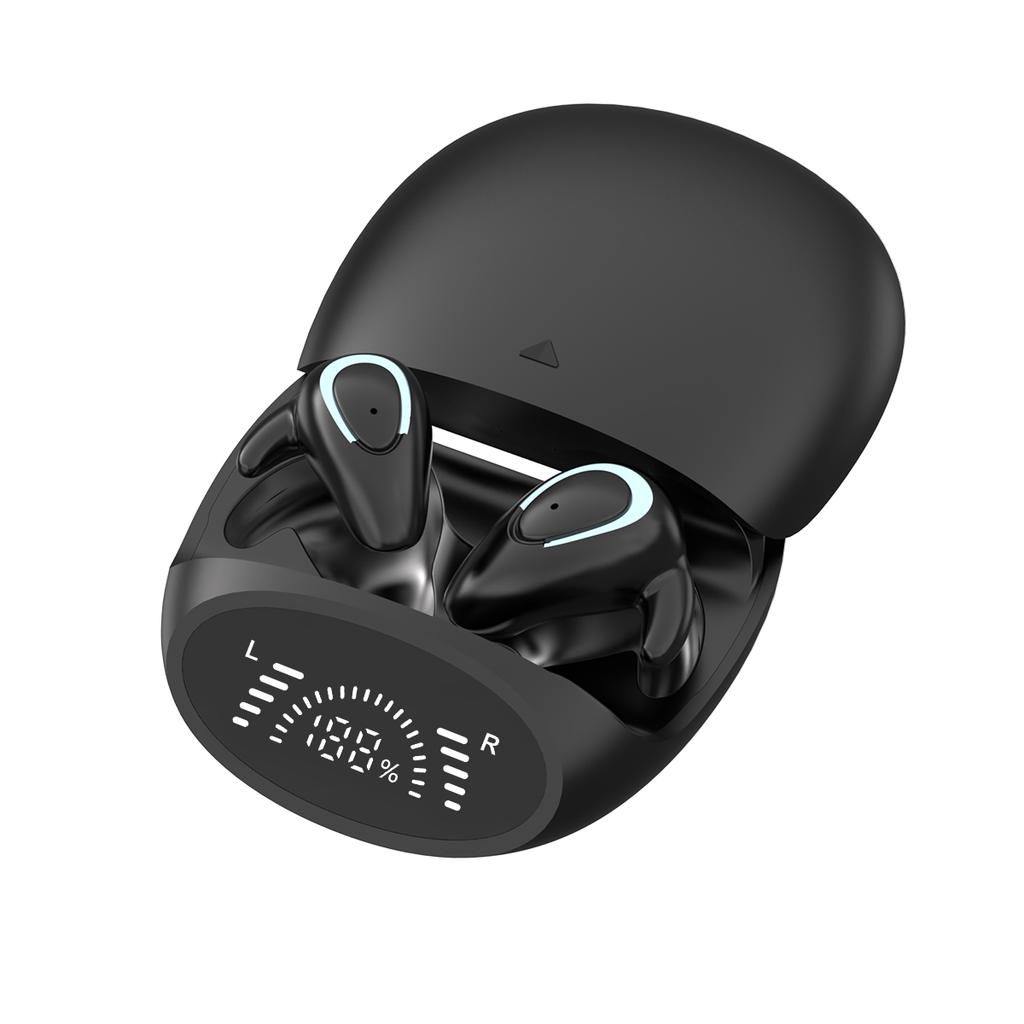 Mini Wireless Bluetooth Earbuds, Thin & Compact, Digital Power Display, Long Playtime for Sport/Travel/Daily Use