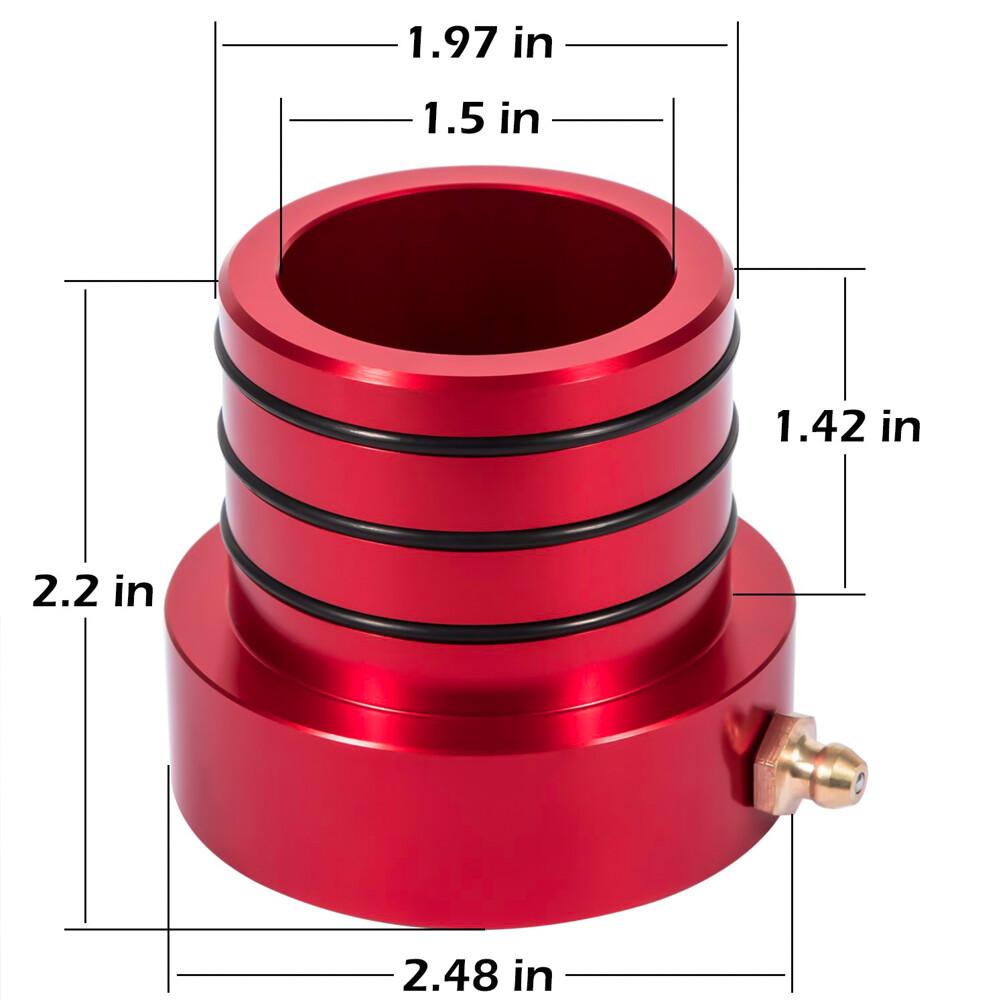 Pair MG21103 Dana 30/44 Front Axle Tube Seal Kit for Jeep JK TJ XJ ZJ MJ Red